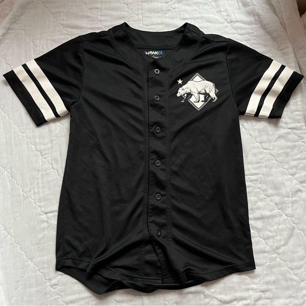 Tony Hawk Black and White Jersey California Shirt